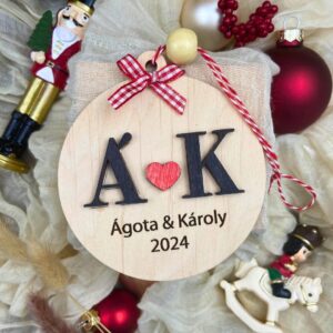 Karácsonyfadísz - szerelmesek