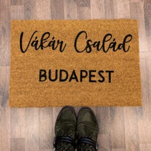 Egyedi feliratos lábtörlő