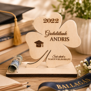 Ballagási/Diplomaosztó ajándék - szerencsehozó pénzátadó