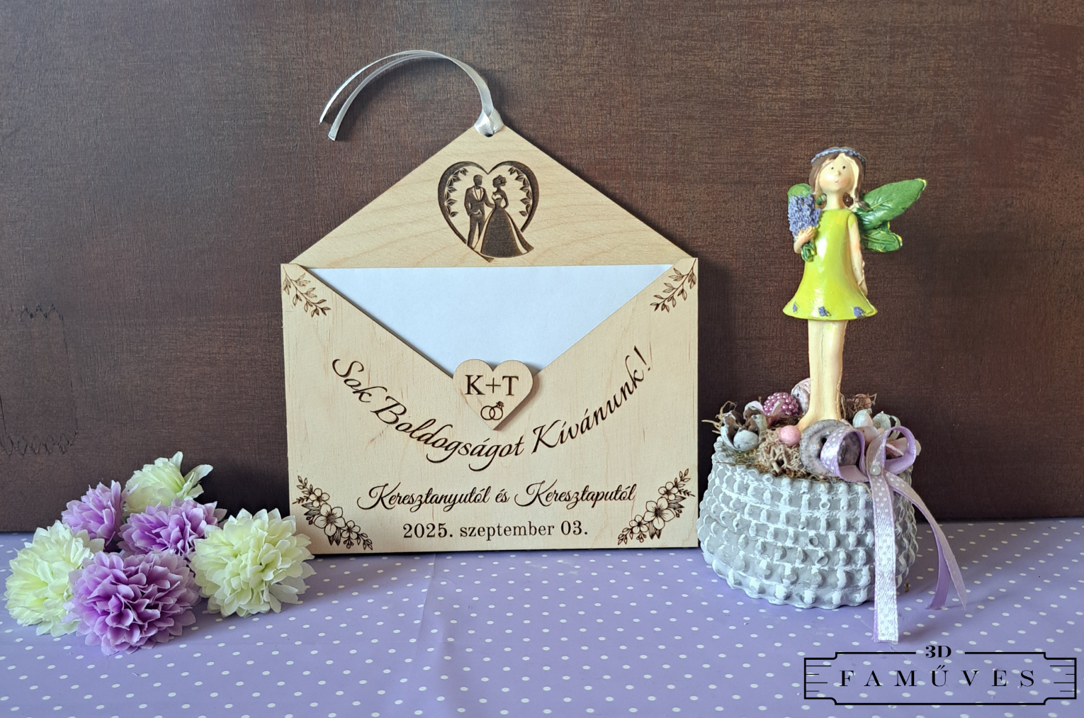 Esküvői pénzátadó boríték-választható mintával - Image 4