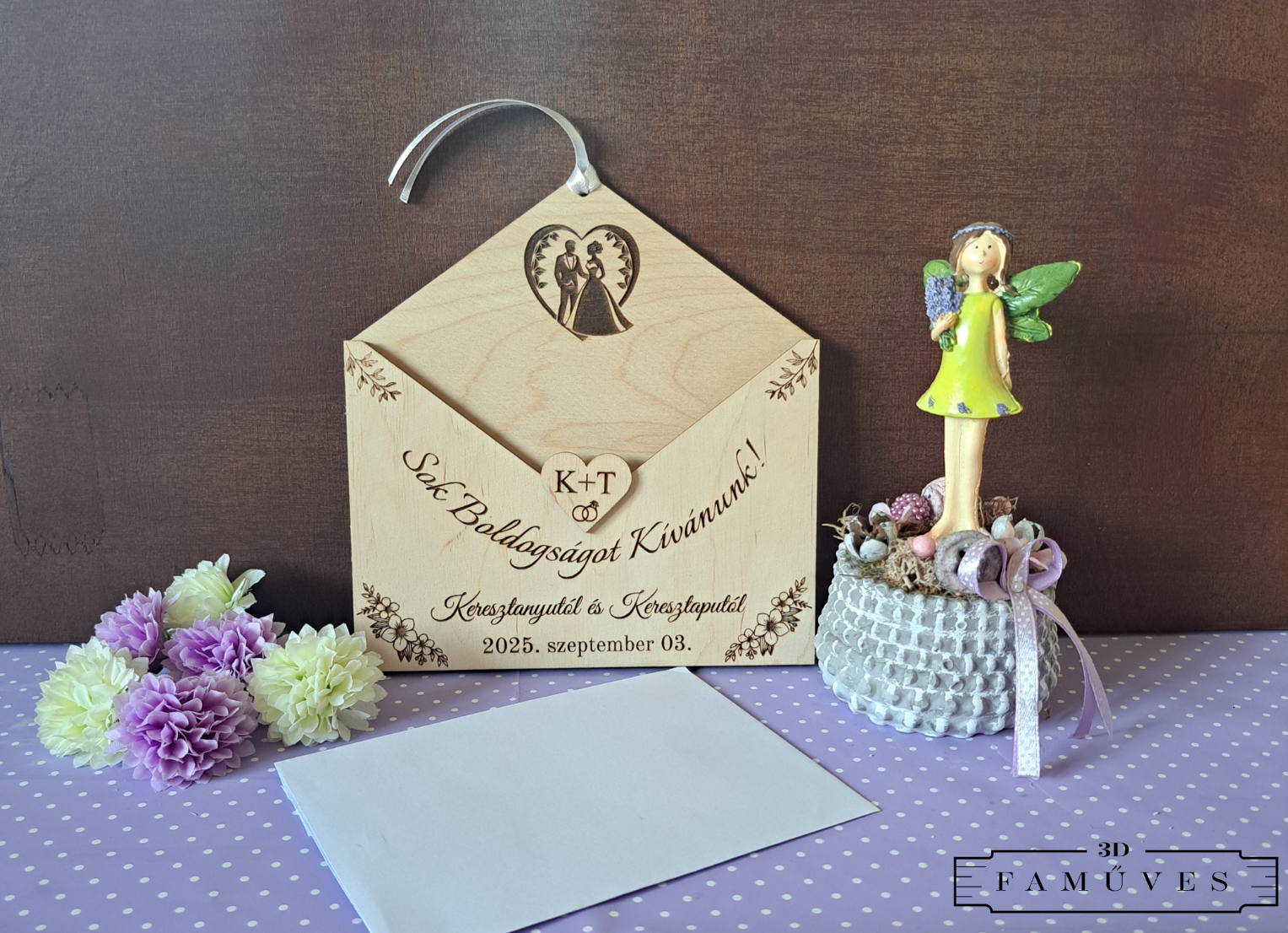 Esküvői pénzátadó boríték-választható mintával - Image 2